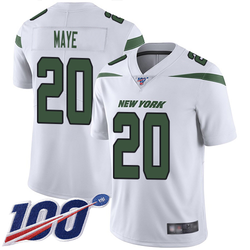 New York Jets Limited White Men Marcus Maye Road Jersey NFL Football #20 100th Season Vapor Untouchable